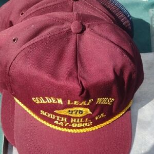 Maroon Caps(5) with Yellow Embroidery NWT